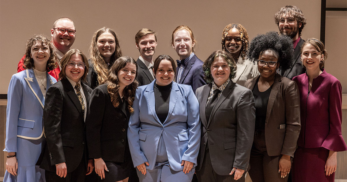 An evening of amazing performances by the Ball State University Speech Team